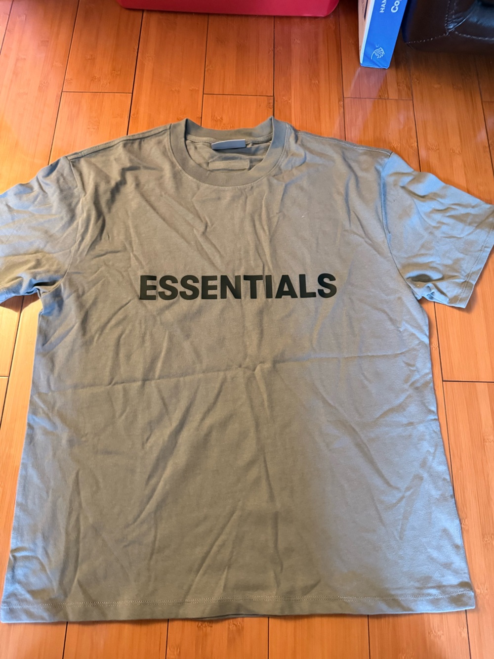 Fear of God ESSENTIALS Olive Green Logo Tee
